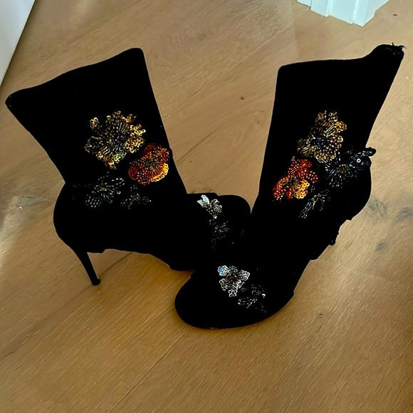 Zara peep toe sock stiletto heels - Picture 5 of 6